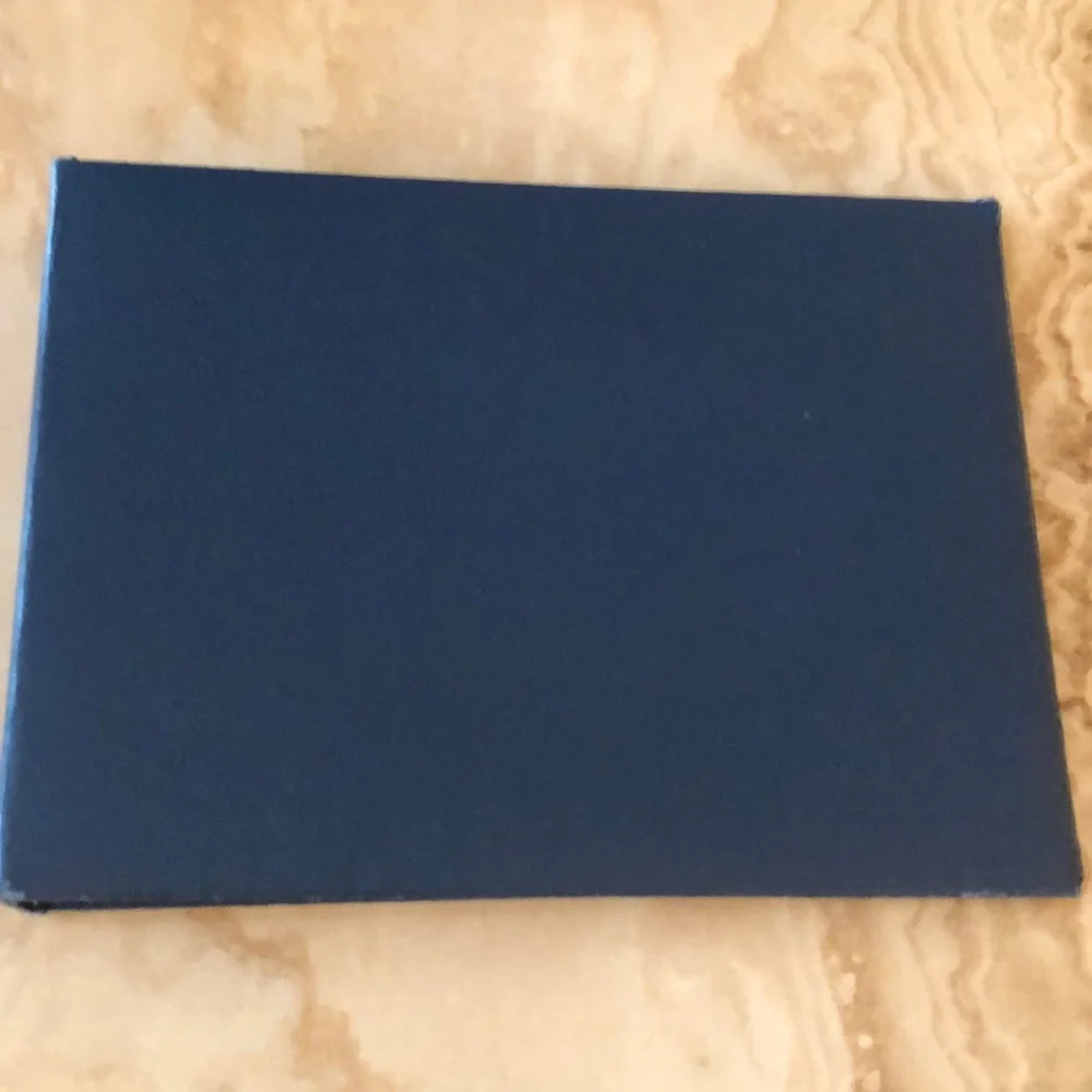 DELUXE CHECKBOOK COVER • NAVY BLUE • 11.5” x 8.75”